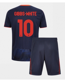 Nottingham Forest Morgan Gibbs-White #10 Maglia Gara Terza Repliche 2025-26 Bambino Maniche Corte